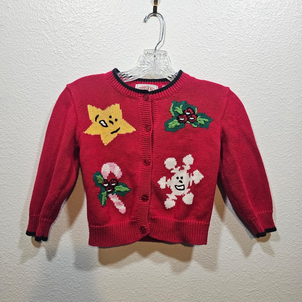 Copper Key Kids Ugly Sweater‎ Cardigan Kids Size 5/6